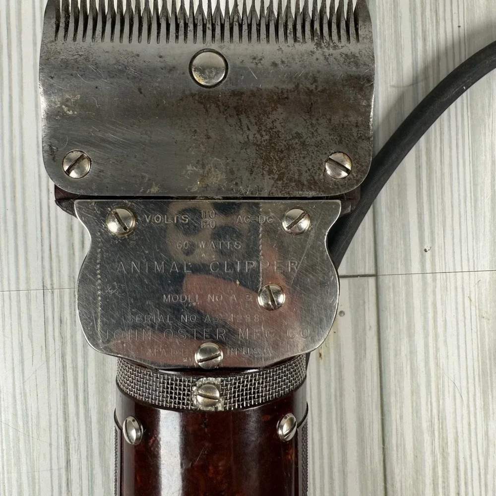 Vintage Oster Golden‎ A3 Horse/Animal Pet Clippers Adjustable Speed TESTED